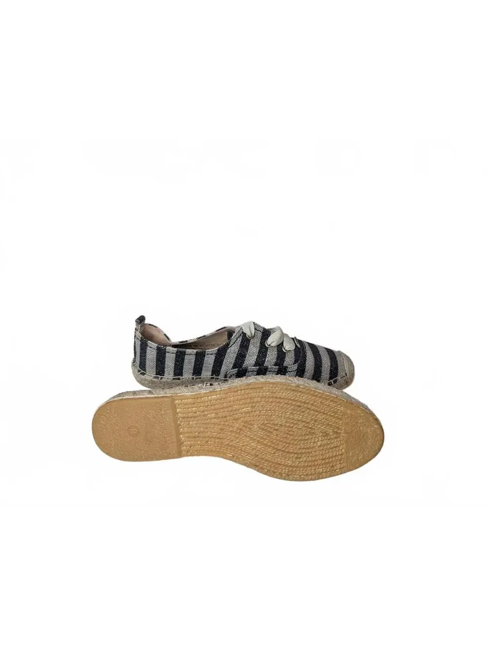 NWOT Kate Spade New York Lina Striped Metallic Espadrille Flat Size 8